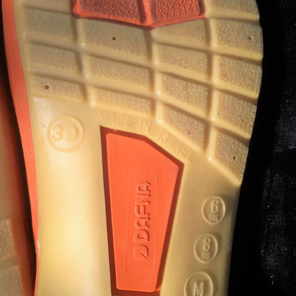 Orange sabot slides US 8 Euro 39 UK 6 - Picture 7 of 10